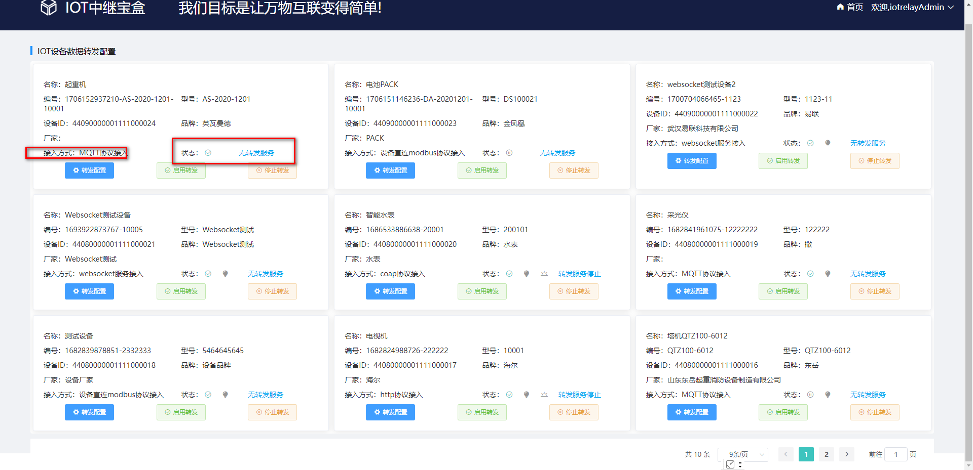 IOT中继宝盒